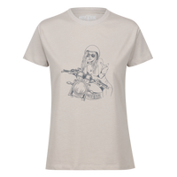 MotoGirl T-Shirt - Rebel Girl (Sand)