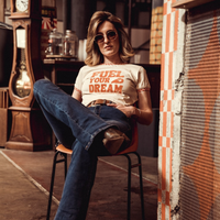Wildust Sisters Ringer Tee - Fuel Your Dream