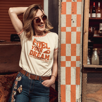 Wildust Sisters Ringer Tee - Fuel Your Dream