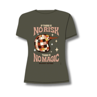 Wildust Sisters No Risk No Magic V Neck Tee