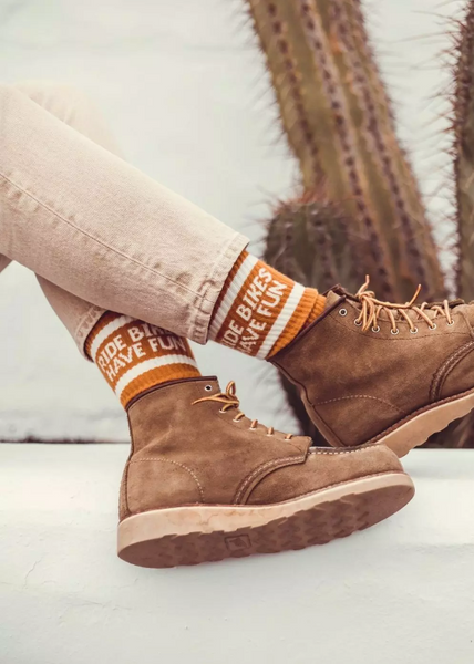 Wildust Sisters Ride Bikes Have Fun Socks