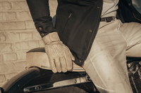 Age Of Glory Rover Leather Gloves Aged White