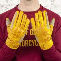 Age Of Glory Rover Leather Gloves Waxed Yellow