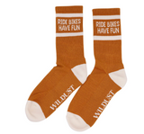 Wildust Sisters Ride Bikes Have Fun Socks