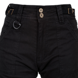 MotoGirl Lara Cargo Black Trousers