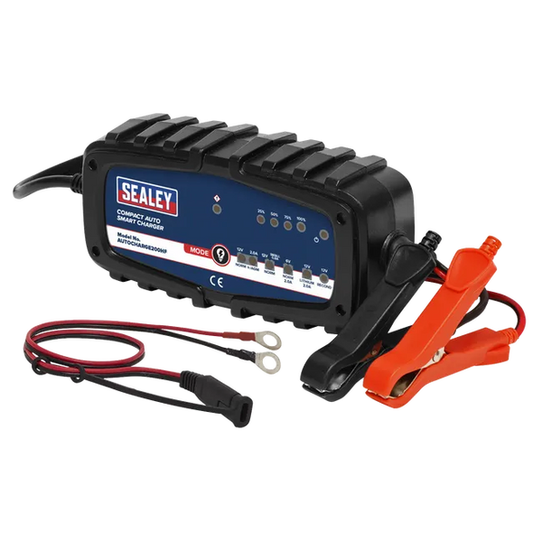 2A 9-Cycle 6/12V Compact Smart Trickle Charger & Maintainer