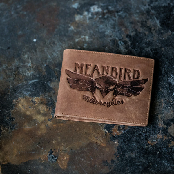 Mean Bird Motorcycles Leather Wallet